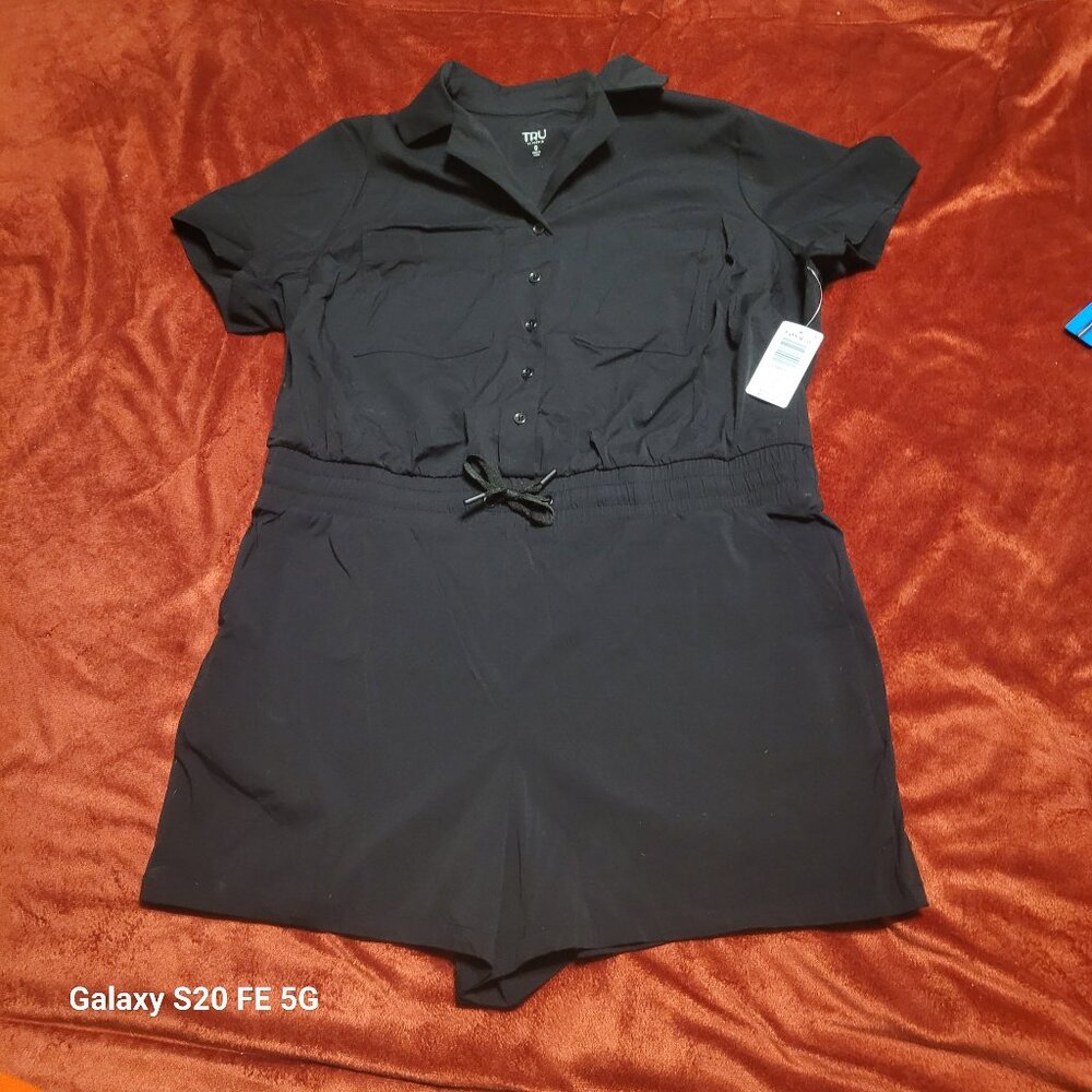 torrid Black Short Sleeve Romper